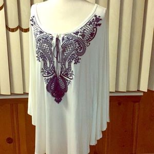 Avenues Exclusive Scoop Neck Blouse.